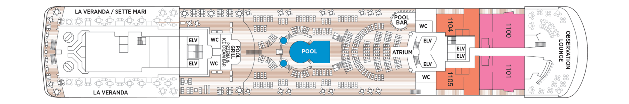 Deck 11 plan
